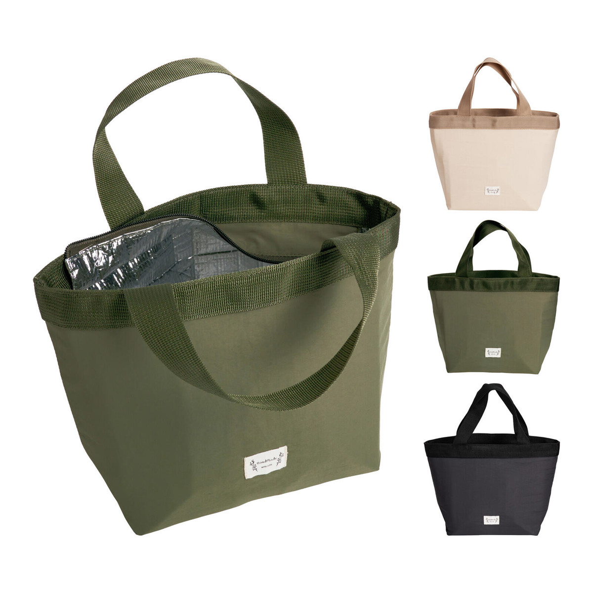 taška chladicí 10l nylon, na zip, mix barev