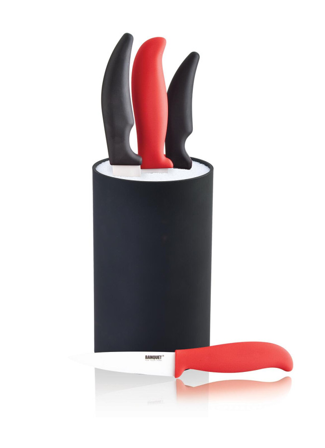stojan na nože pr.11cm, v.18cm PH+PH štětiny CULINARIA Black